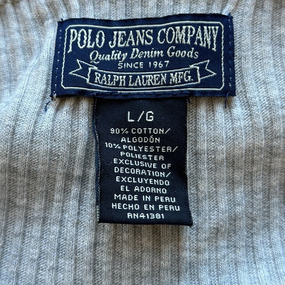 Ralph Lauren Polo Jeans Ribbed Tee with Pocket on Sleeve - Picture 10 of 13